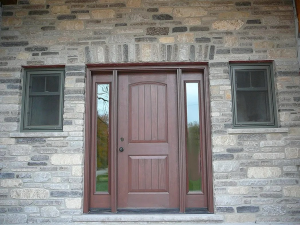 Seward Real Thin Stone Veneer Entrance