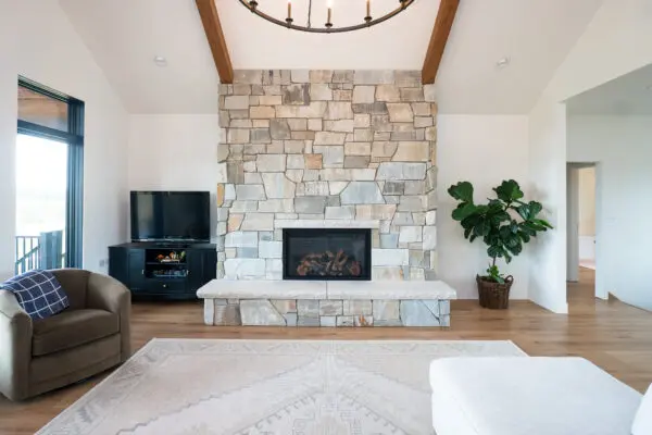 Westgate Natural Thin Stone Veneer Fireplace