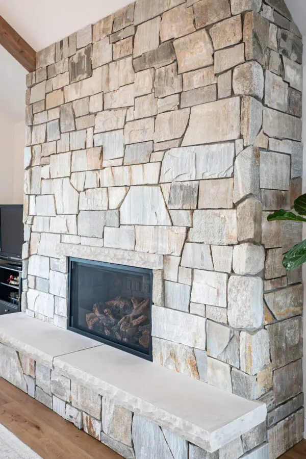 Westgate Real Stone Veneer Fireplace