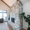 Westgate Real Thin Stone Veneer Living Room Fireplace