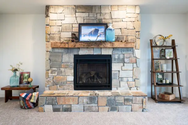 Wyndemere Real Stone Veneer Interior Fireplace