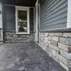 Cascade and Cabernet Natural Thin Stone Veneer Custom Blend Porch