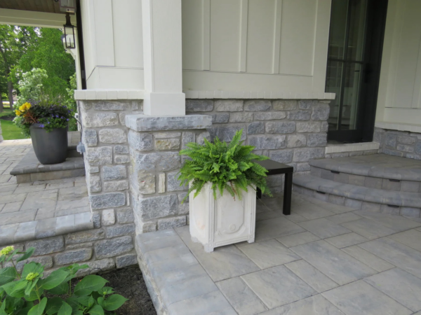 Duluth Natural Stone Veneer Porch Wainscoting