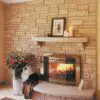 Key Largo Real Thin Stone Veneer Fireplace