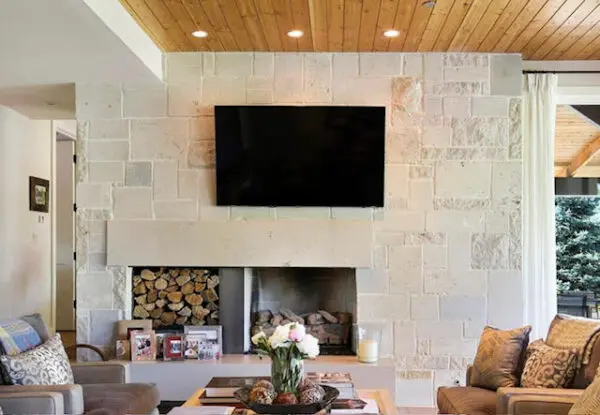 Maple Bluff Real Thin Stone Veneer Fireplace