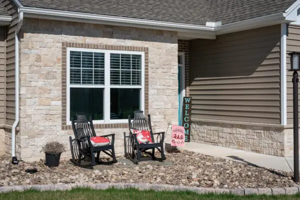 Primavera Natural Stone Veneer Front Entrance