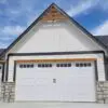 Zurich Natural Thin Stone Veneer Garage with Dark Mortar