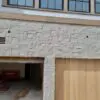 Zurich Natural Thin Stone Veneer Garage with Tight Mortar Joint