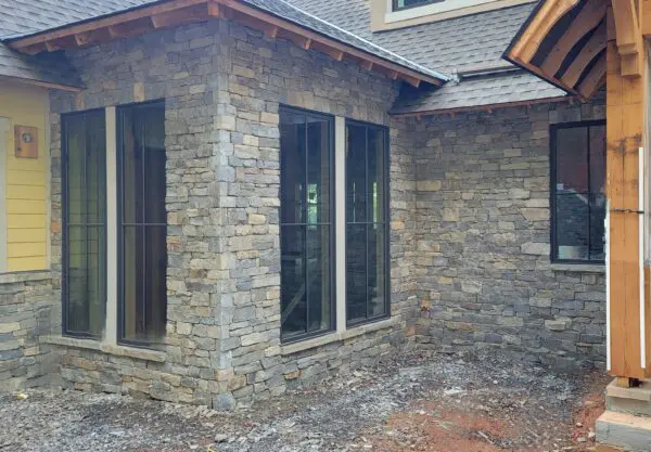 Mooresville Real Thin Stone Veneer Drystack Ashlar Pieces Only Installation