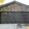 Moss Rock Natural Thin Stone Veneer Garage