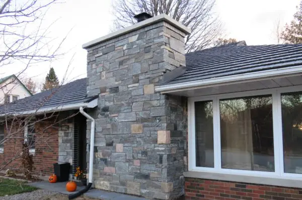 Astoria Natural Stone Veneer with Custom Dimensional Cut and Custom Color (Less Pink)
