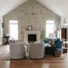 Cana Island and Door County Fieldstone Real Thin Veneer with Overgrout Interior Wall