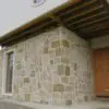 Colonial and Chateau with Large Pieces Real Stone Veneer Front Entrance