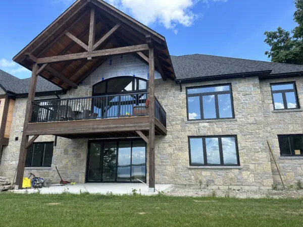 Chateau Natural Stone Veneer Lake House Install
