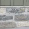 Larchmont and Castle Ridge Real Stone Veneer Exterior Wainscoting Close-Up
