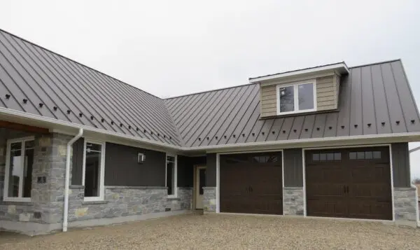 Logan Natural Thin Stone Veneer Garage