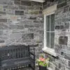 Pembroke Natural Thin Stone Veneer with Sawed Ends Porch