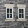 Pembroke Natural Thin Stone Veneer with Sawed Ends Windows Close Up
