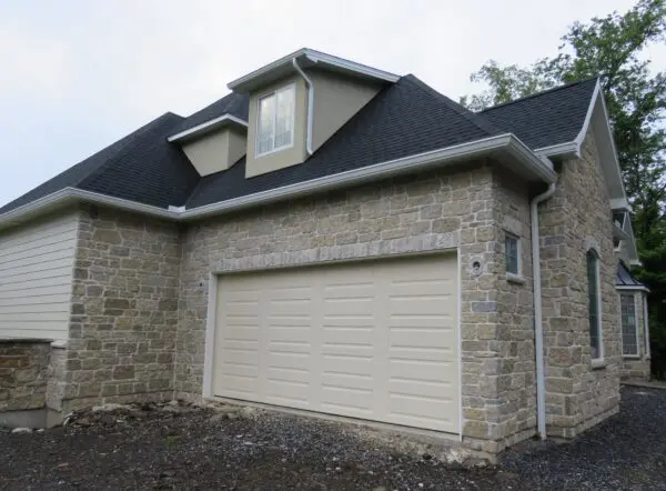 Salerno Real Thin Stone Veneer Garage