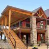 Buckingham Custom Brown Running Bond Natural Thin Stone Veneer Exterior