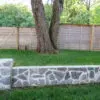 Custom Blend Concord and Custom Mosaic Dublin Real Stone Veneer Landscape Wall Close Up