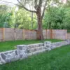 Custom Blend Concord and Custom Mosaic Dublin Real Stone Veneer Landscape Wall Steps