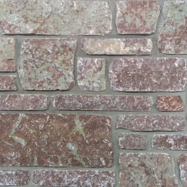 Red Dimensional Style Real Stone Stone Veneer