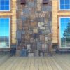 Denali Natural Stone Veneer Chimney