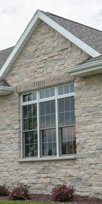 Harbor Springs Real Limestone Veneer Close Up