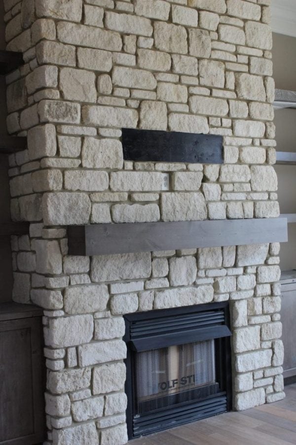 La Spezia Natural Thin Stone Veneer Interior Fireplace