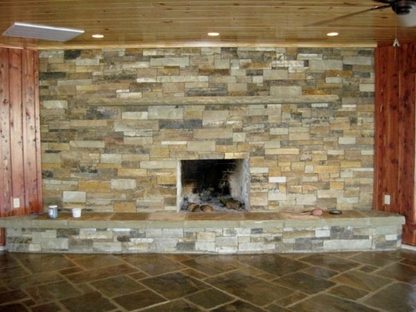 Mayfair Natural Thin Stone Veneer Fireplace