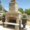 Stonegate Natural Stone Veneer Outdoor Living Fireplace