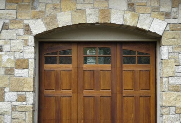 Belvedere Natural Thin Stone Veneer Exterior Garage