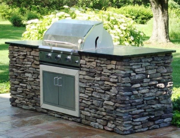 Cape Cod Natural Stone Veneer Outdoor Living