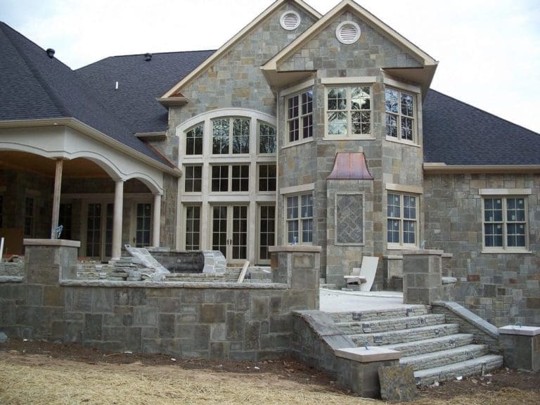 Curated visual reference: Fresh Look at Bodiam Natural Stone Veneer Exterior Installation In Progress