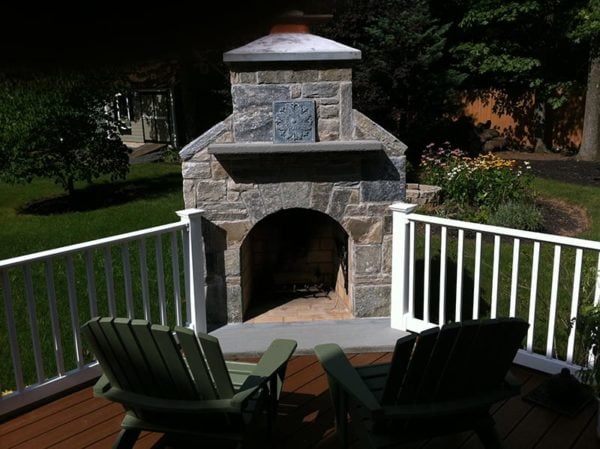 Ellsworth Natural Stone Veneer Fireplace