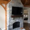 Interior fireplace with Hampton real thin stone veneer