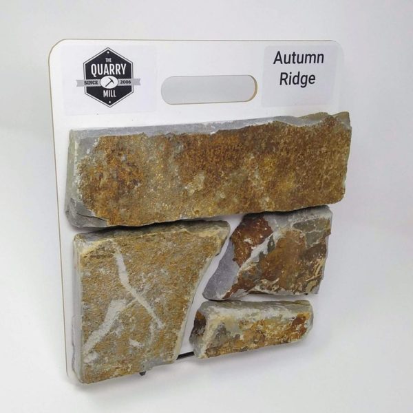 Autumn Ridge Natural Stone Veneer Sample Board