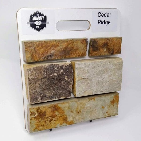 Cedar Ridge Natural Stone Veneer Sample Board