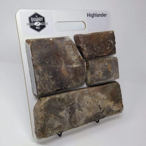 Highlander Natural Stone Veneer Sample Board