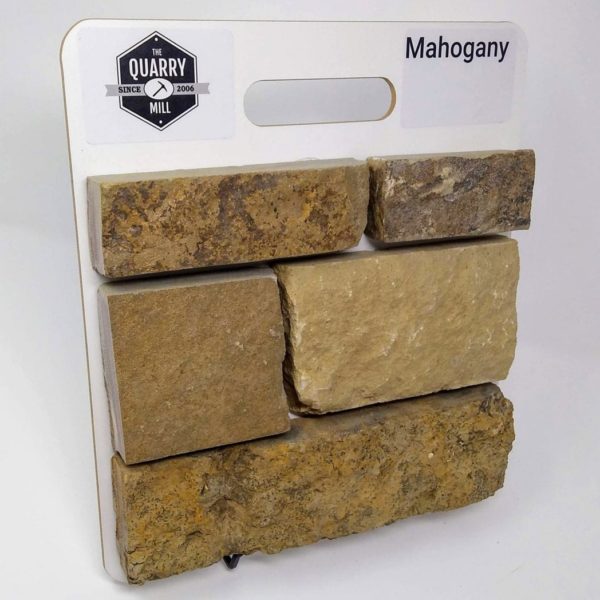 Mahogany Natural Stone Veneer Sample Board