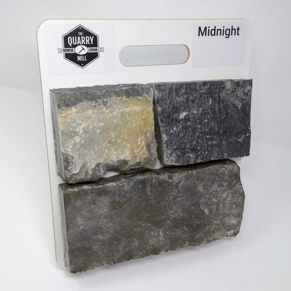 Midnight Natural Stone Veneer Sample Board