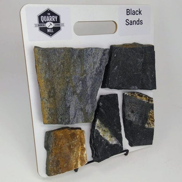 Black Sands Natural Stone Veneer Sample Board