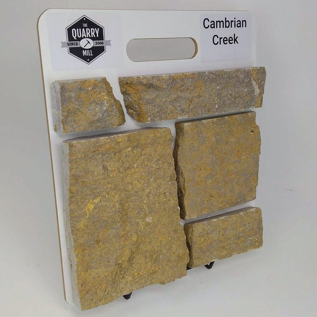 Cambrian Creek Natural Stone Veneer Sample Board