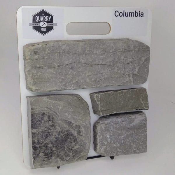 Columbia Natural Stone Veneer Sample Board