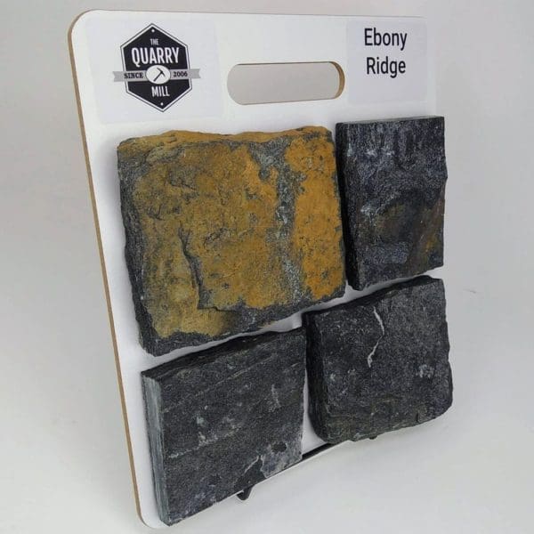 Ebony Ridge Natural Stone Veneer Sample Board