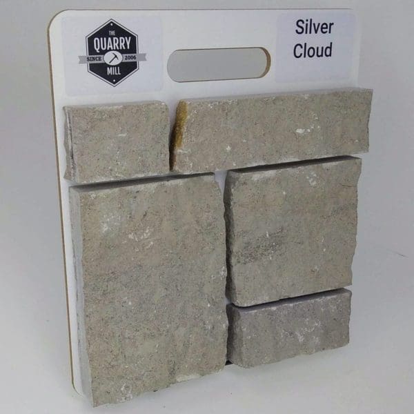 Silver Cloud Natural Stone Veneer Sample Board