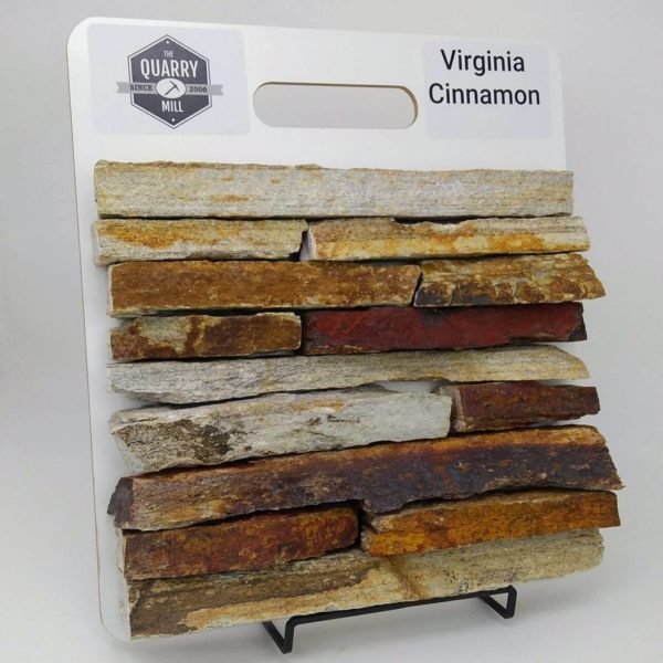 Virginia Cinnamon Natural Stone Veneer Sample Board
