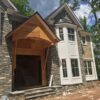 Custom Manhattan Real Stone Veneer Front Entrance