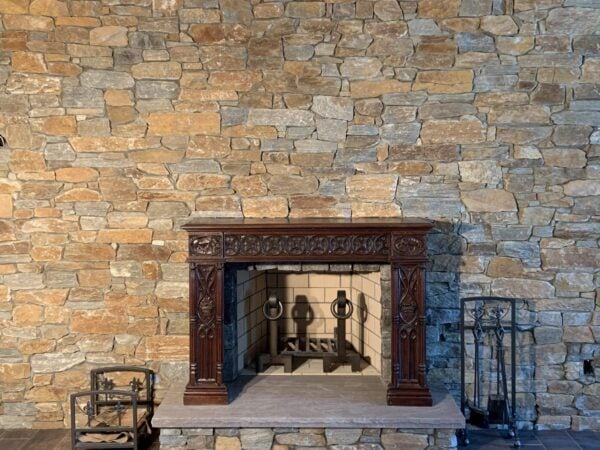 Helmsdale Real Stone Veneer Fireplace